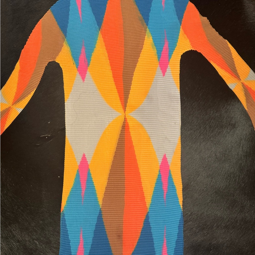 Colorful Geometric Pattern Dress - Picture 3 of 5